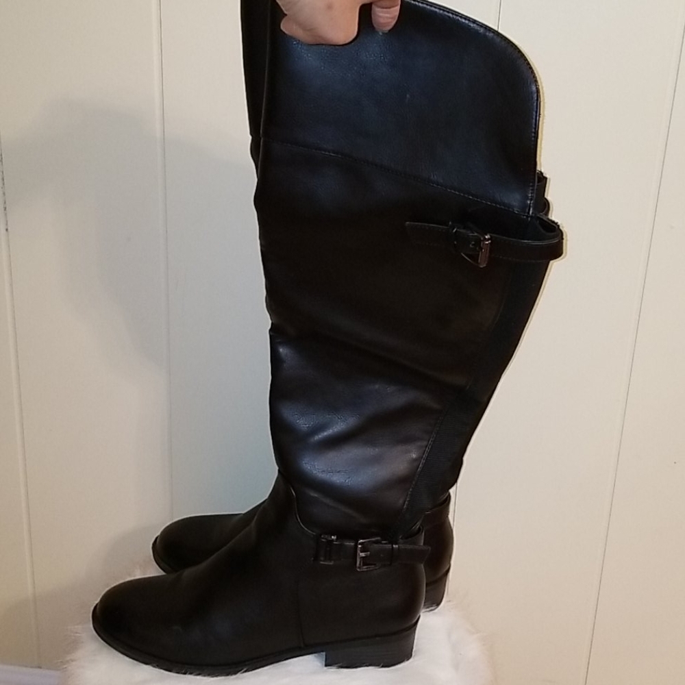 Faux Leather Riding Boots - Picture 5 of 5